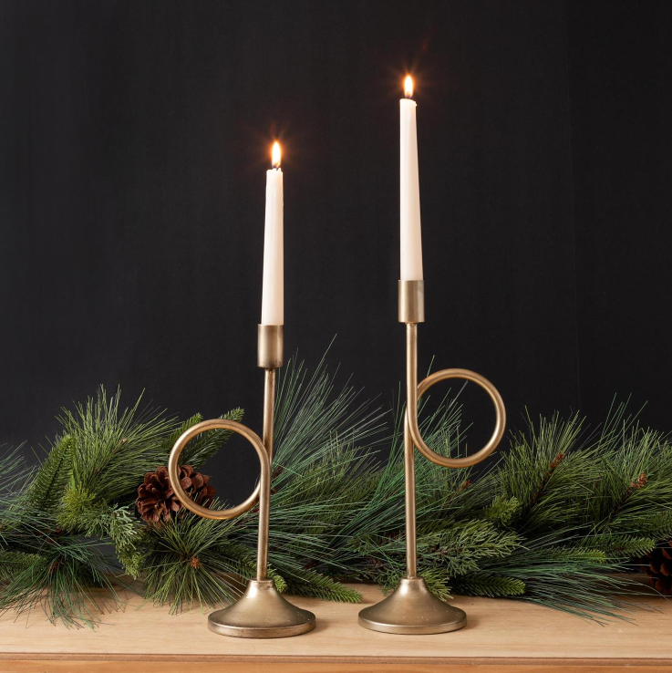 Trumpet Candle Holder set of 2