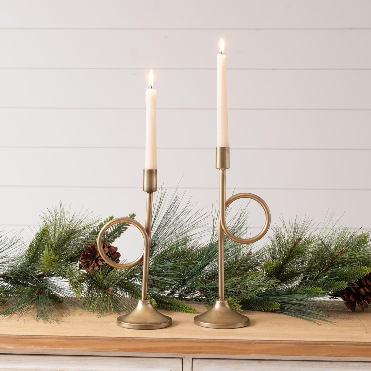 Trumpet Candle Holder set of 2