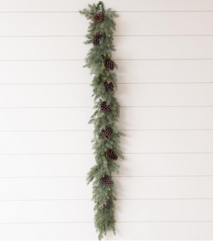 Cedar Garland with Pinecones