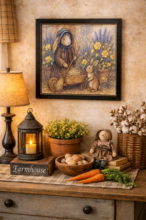 Mama and Baby Bunny Print