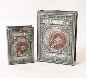 Nested Book Boxes - Bird Nest set of 2