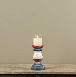 Patriotic Pillar Candle Holder