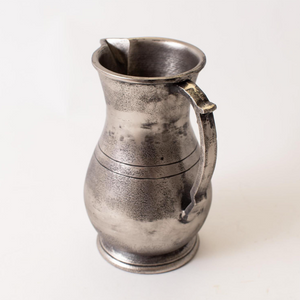 Antiqued Pewter Finish Pitcher