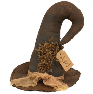 Wicked Stuffed Witch Hat Sitter
