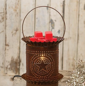 Rusty Jumbo Wax Melter w/Punched Stars