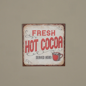 Hot Cocoa Metal Sign