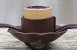 Brown Cord Light String with Rusty Cups – 6 Count