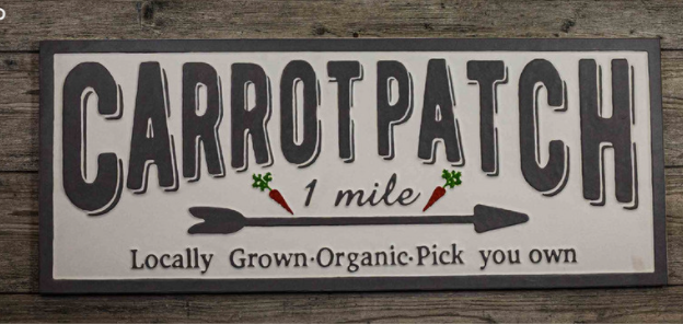 *Carrot Patch Metal Sign