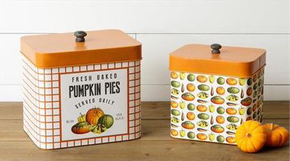 *Boites gigognes pour tartes à la citrouille fraîches 