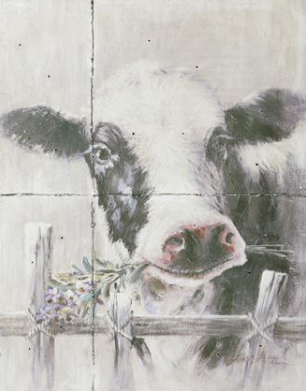 Pintura atrevida de vaca de metal