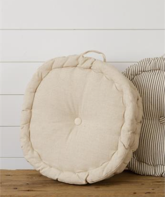 Cream Round Cushion