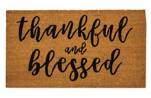 *Thankful & Blessed Door Mat