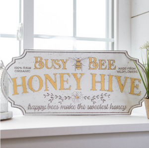 *Señal de colmena de miel de abeja ocupada