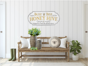 *Señal de colmena de miel de abeja ocupada