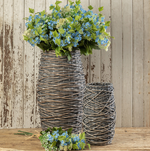 *Ensemble de paniers d'urne à tissage ouvert/2 