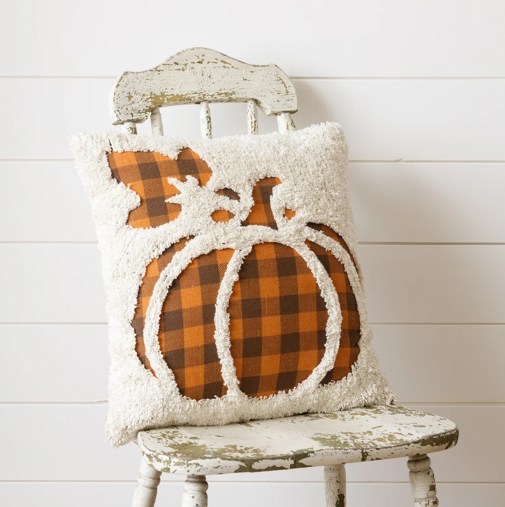 Latch Hook Pumpkin Pillow