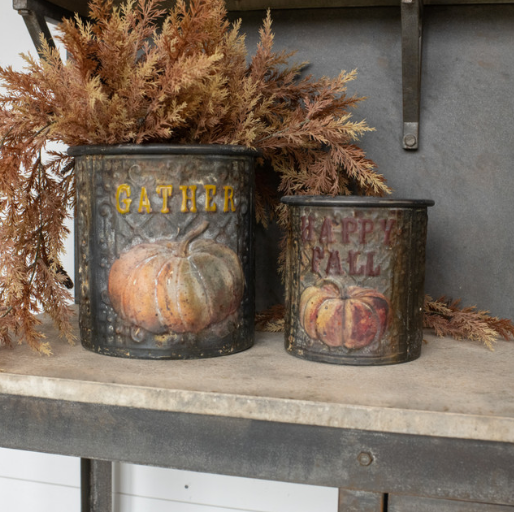 *Contenedores de calabaza de otoño, juego de 2