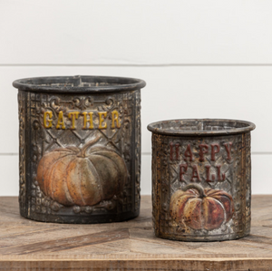 *Fall Pumpkin Containers set of 2