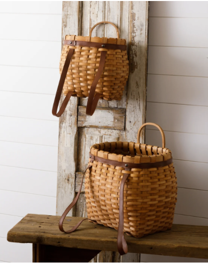 Adirondack Backpack Baskets - Creating Country Decor