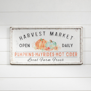 Harvest Market Sign