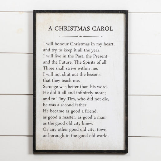 *A Christmas Carol Sign