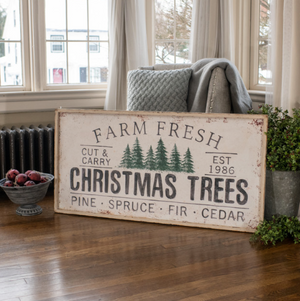 Farm Fresh Christmas Tree Sign