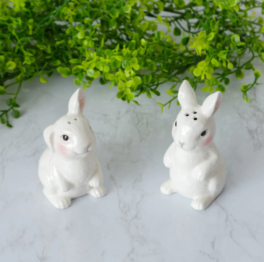 *Hippity &amp; Hoppity - Salero y pimentero de conejito