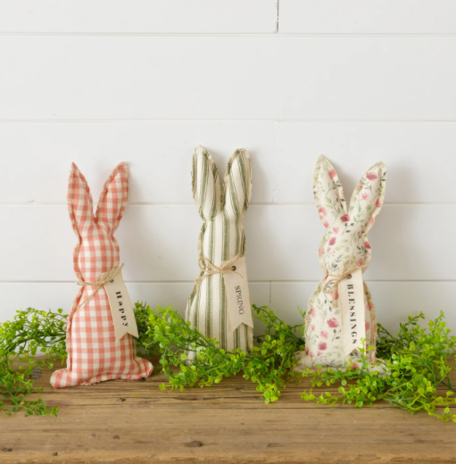 *Conejitos de tela de primavera 