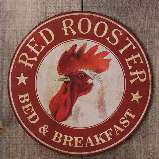 *Panneau Bed &amp; Breakfast Coq Rouge 