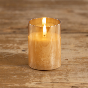 *Champagne Glass 3D Flam Candle