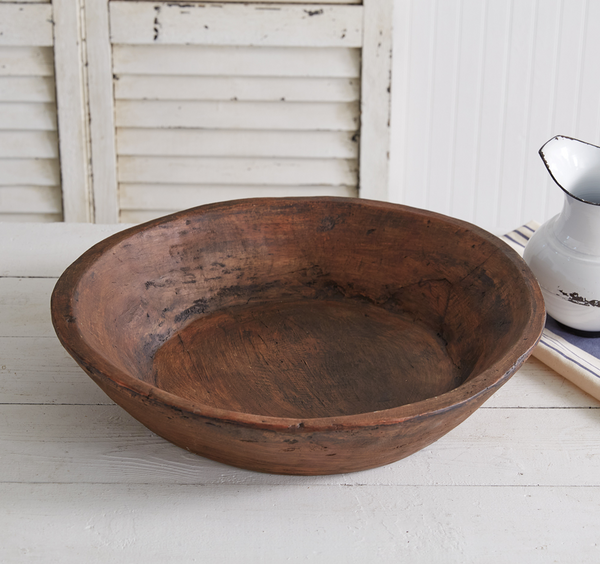 Large Round Dough Bowl Creating Country Decor