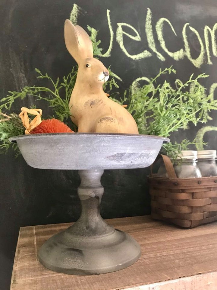 *Piédestal galvanisé vieilli 