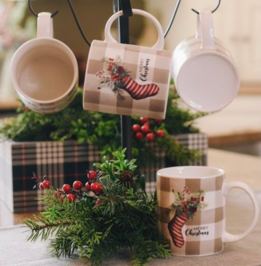 *Striped Filled Stocking Mugs
