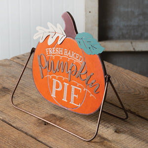 *Fresh Baked Pumpkin Pie A-Frame Tabletop Sign