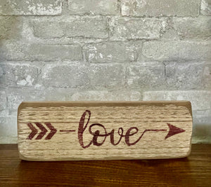 *Wood Love Sign