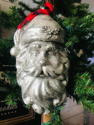 *Large Vintage Santa Ornament