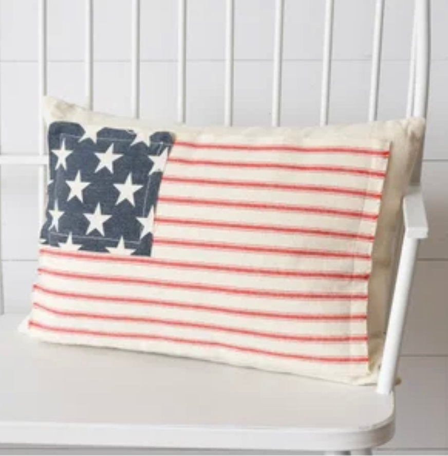 Almohada de bandera americana